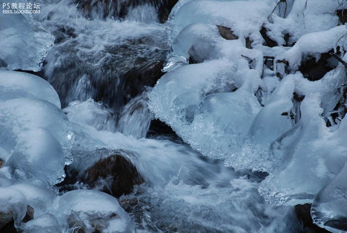 photoshop快速還原偏色的雪景照片