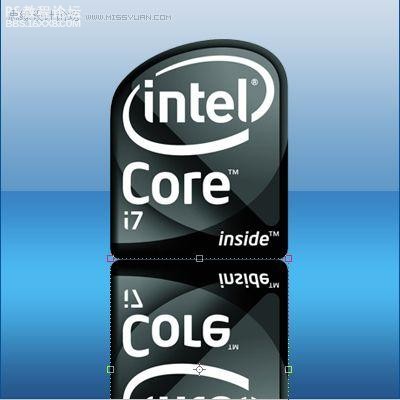 photoshop制作Intel Core i7标志