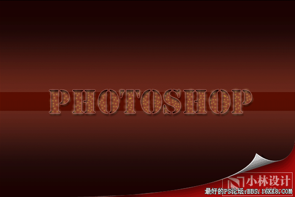 Photoshop制作40年代的俱乐部字体风格