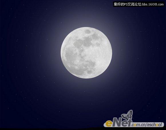 Photoshop照片合成教程:黑夜中飞翔的鸽子