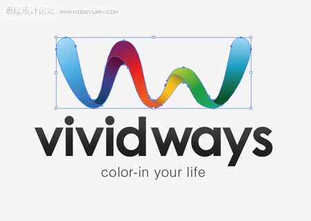 PS标志制作教程:VividWays标志