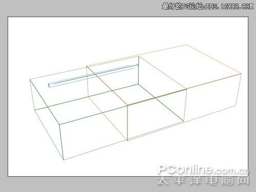 Photoshop画真实光影的3D火柴盒