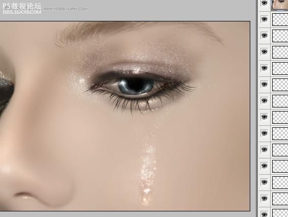 photoshop中眼睛在绘画中表现手法