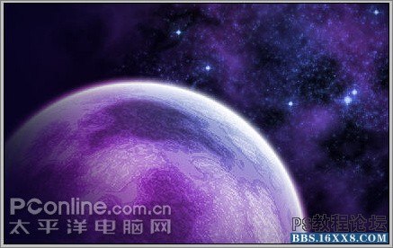 photoshop运用滤镜轻松打造星空