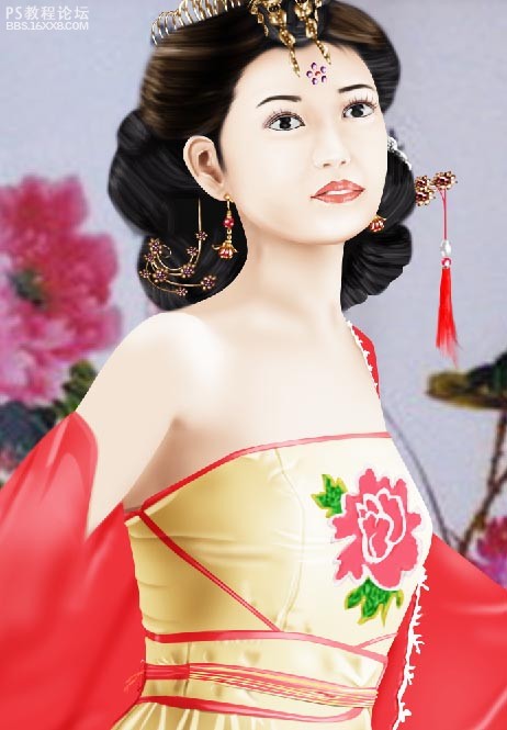 photoshop手繪古裝美女教程