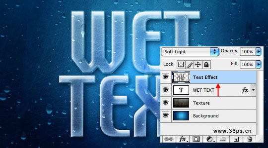 Photoshop文字教程:水雾字体特效