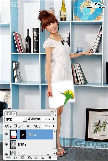 photoshop如何给衣服添加花纹