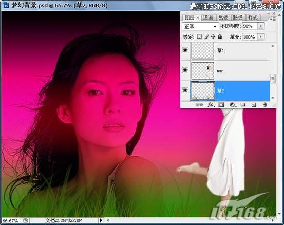 Photoshop CS3制作章子怡壁紙