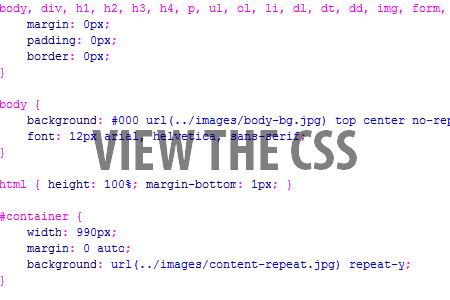 网站PSD模板切图为XHTML+CSS的网页实例