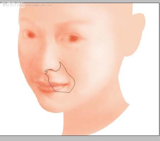 photoshop教程:鼠绘逼真的漂亮美眉