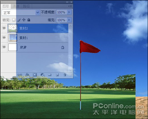 Photoshop海报制作:用cs4做高尔夫邀请赛宣传海报