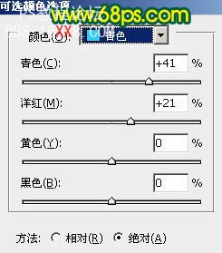 Photoshop打造暮色下青黄色的风景图片