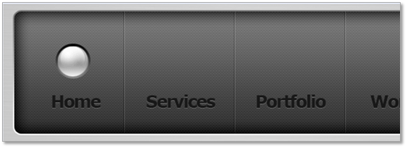 photoshop绘制碳纤维风格的网页导航按钮