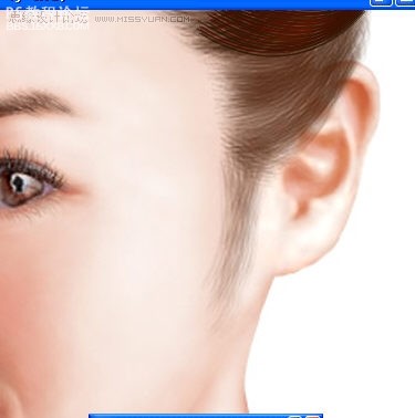 photoshop教程:鼠绘逼真的漂亮美眉