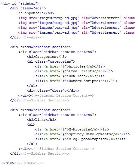 网站PSD模板切图为XHTML+CSS的网页实例