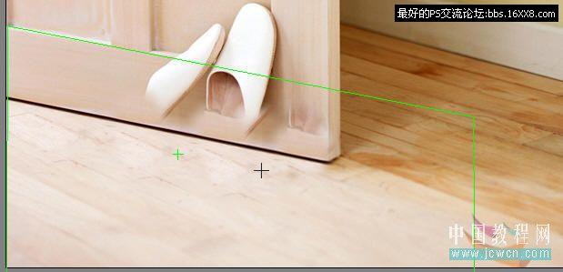 Photoshop消失点滤镜应用之把鞋拿掉