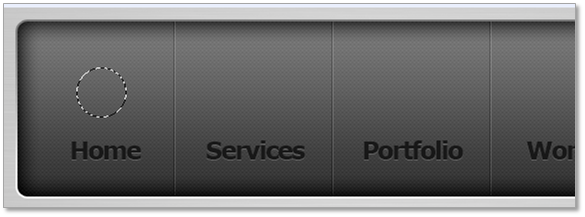 photoshop绘制碳纤维风格的网页导航按钮