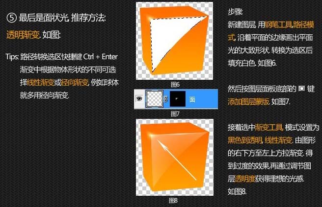 Photoshop教程:光源质感矢量立方体