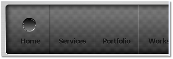 photoshop绘制碳纤维风格的网页导航按钮