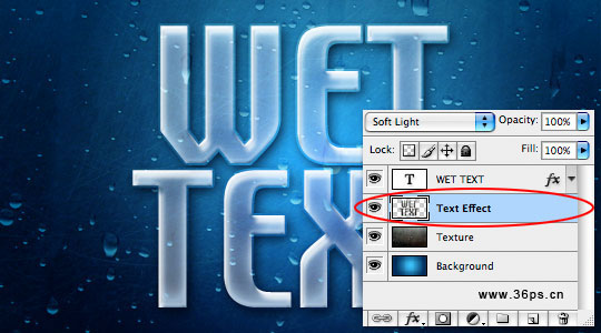 Photoshop文字教程:水霧字體特效