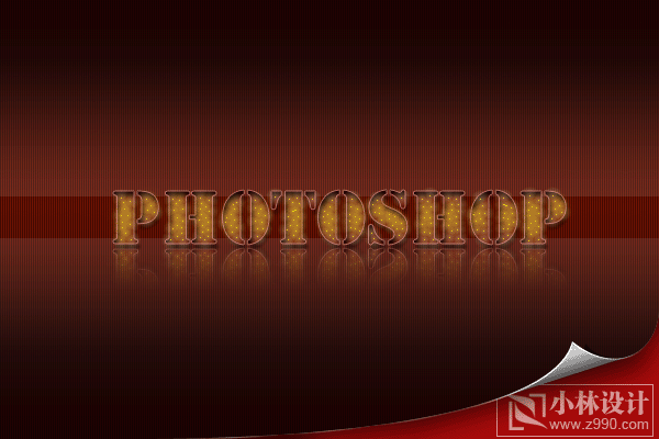 Photoshop制作俱乐部灯光文字