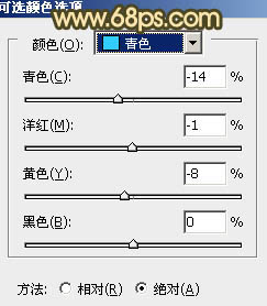 ps非主流经典暗调青黄色