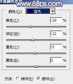 ps非主流韓系淡藍色色彩教程