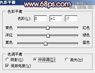 ps處理人物特寫個性的暗調黃紫色