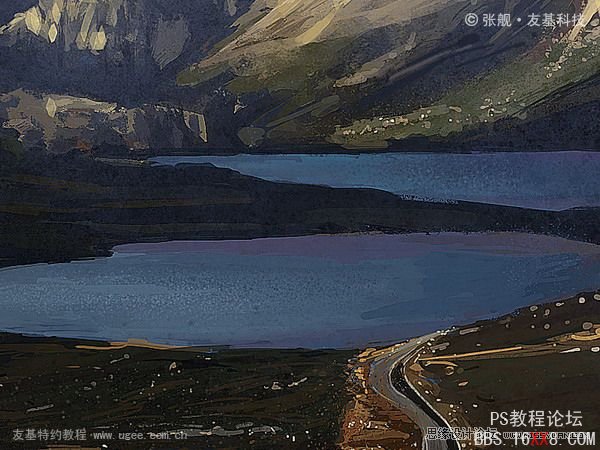 Photoshop臨摹一張真實(shí)的風(fēng)景照片