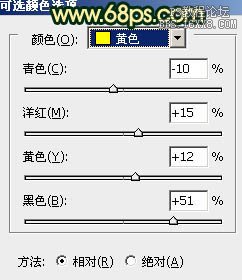 ps处理树林美女图片柔和的暗调红青色