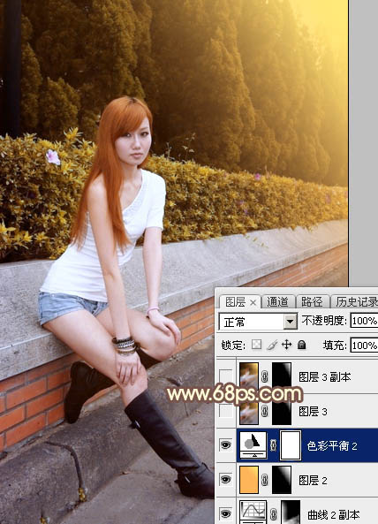 ps調出絢麗多彩的陽光色調教程