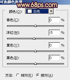 ps给绿色外景人物图片增加柔和的橙黄色