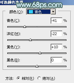 ps调出淡青色中性色调图片