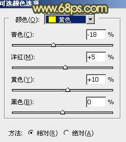 黄色调，ps制作霞光般的黄色调及光线教程