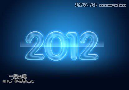 ps制作2012新年贺卡教程