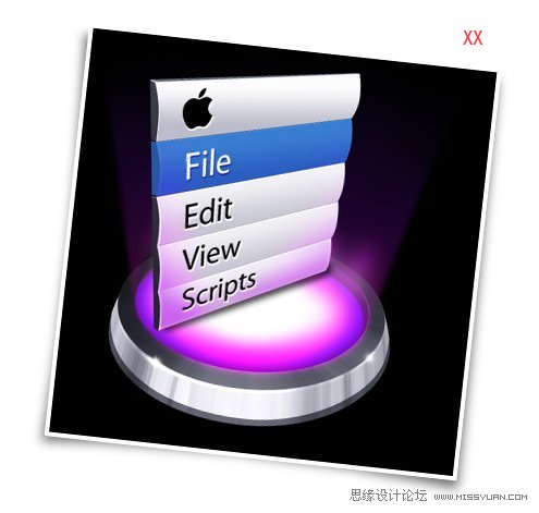 Photoshop制作Mac风格的程序导航图标