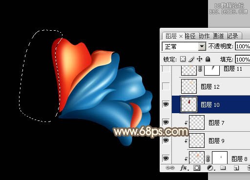 ps鼠绘水晶花教程