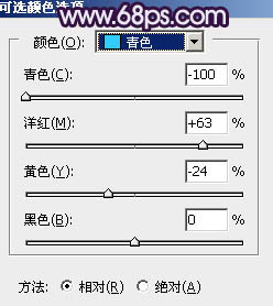 紫色調，調出藍紫色人像照片實例