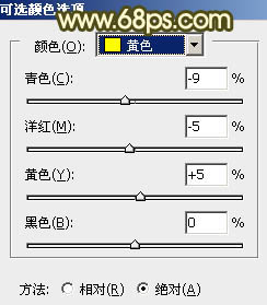 ps黄褐色非主流特效