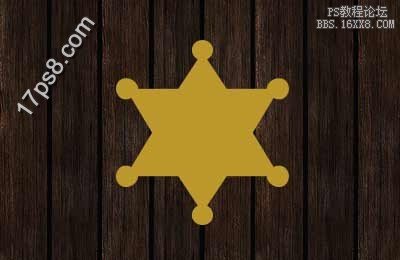用ps设计一个将官徽章