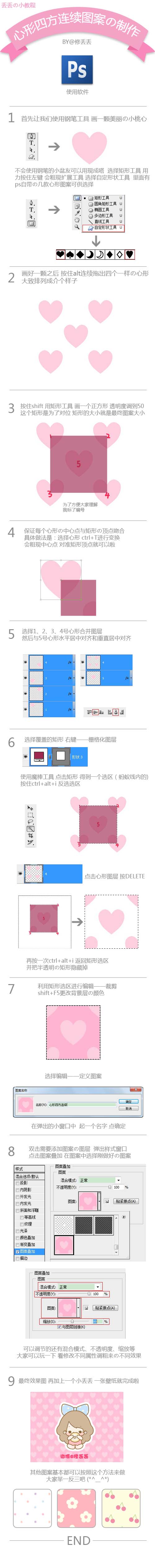 PS平鋪背景制作教程