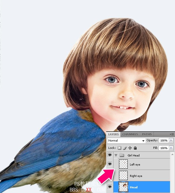 PHOTOSHOP教程:創(chuàng)建一個夢幻的小鳥女孩畫像