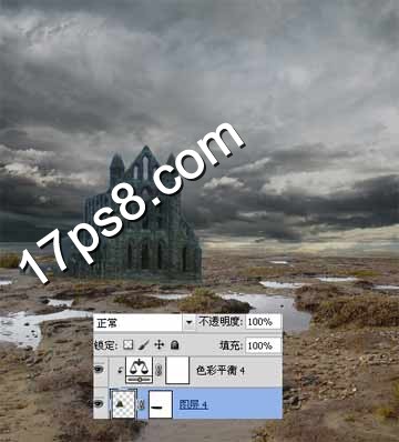 用ps合成沼泽城堡