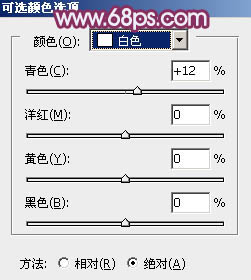 ps给草地MM图片添加柔美的橙褐色