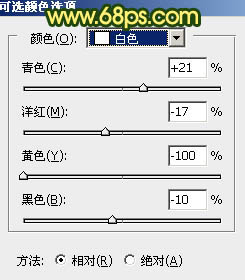 黃色調，調出黃褐色人像照片