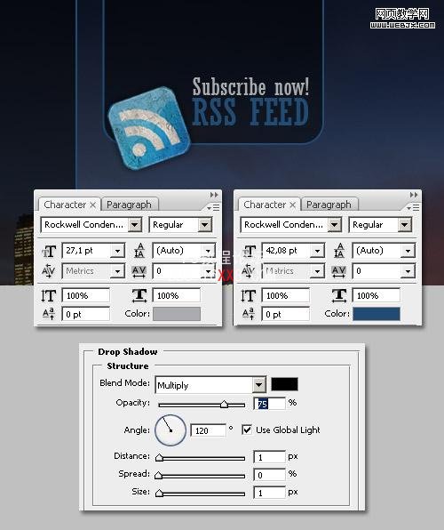 PS教程:制作非常不錯的wordpress博客網站模板