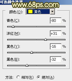 ps黄褐色非主流特效