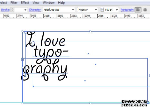 AI与PS结合制作精美的螺纹连写字