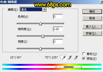 霞光效果，給古鎮調出橙黃暖色的霞光效果