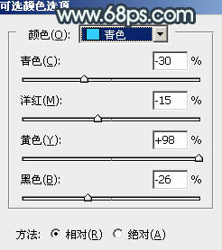 青绿色，调出有点古典味的青色调人像照片